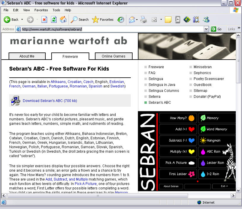 Sebran's ABC - Download